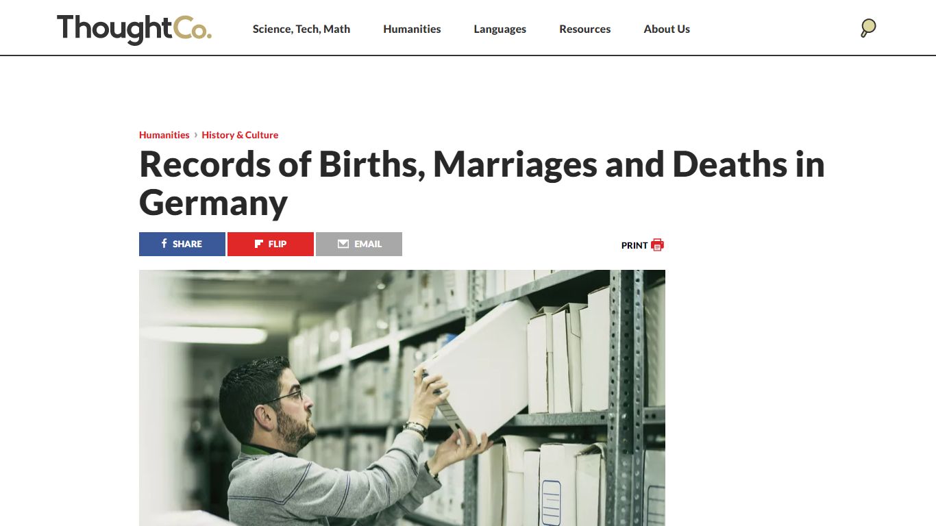 Locating Birth, Marriage and Death Records in Germany